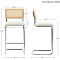 26 Inch Counter Stools for Kitchen Counter with Natural Cane Back