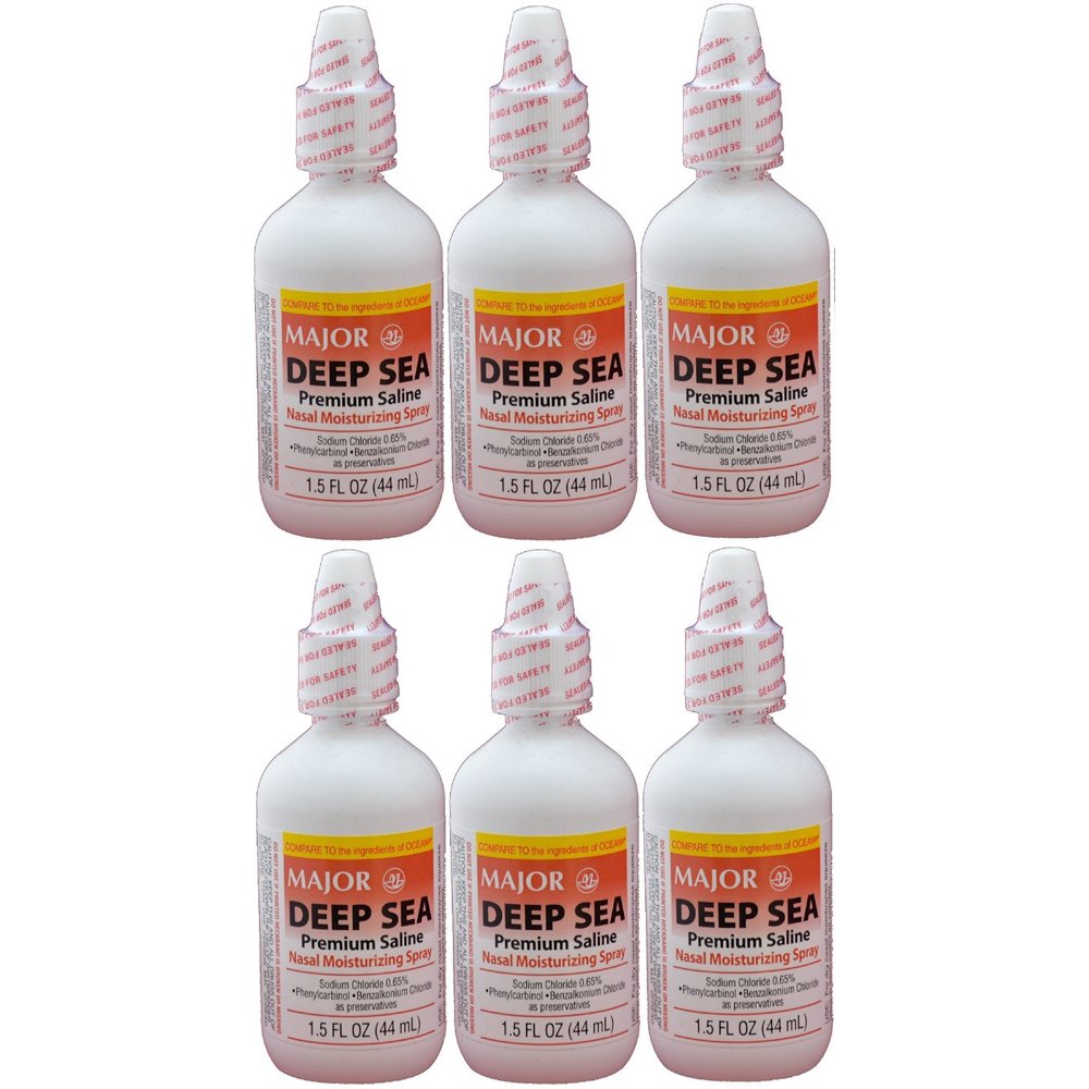 Major Deep Sea Saline Nasal Moisturizing Spray, for Nasal Dryness, 1.5