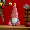 thumbnail image 6 of Promotion Clearance Christmas Plush Gnomes Tomte Gnome Ornaments Handmade Swedish Dwarf Figurine Holiday Elf Home Decorations 11.8In, 6 of 6