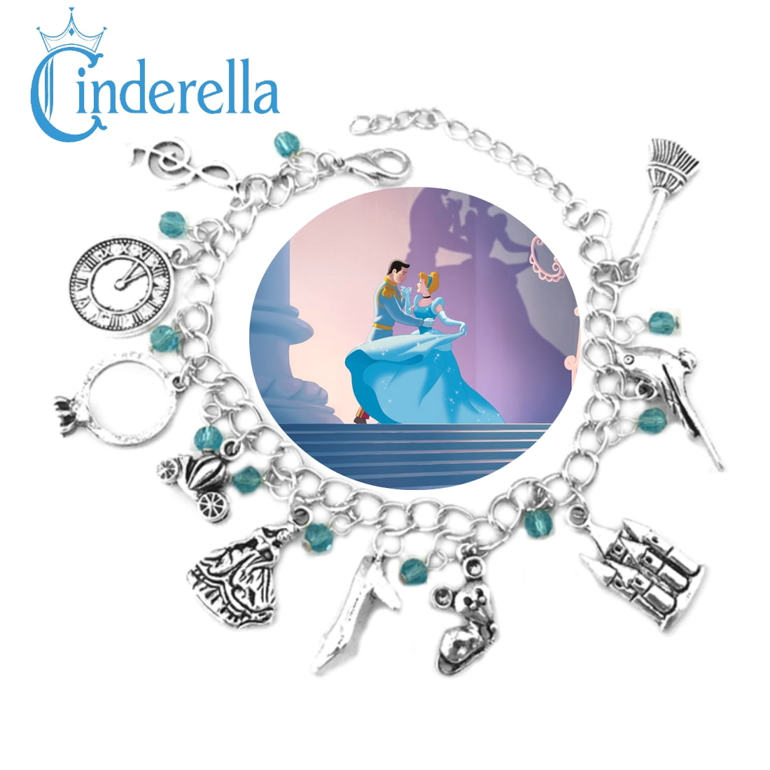 Buy Cinderella Charm Bracelet, Personalized Fairy Tale Jewelry, Fairy God  Mother Online in India - Etsy