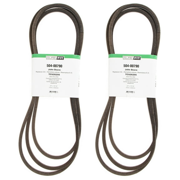 SureFit Deck Belt John Deere TCU26295 Z910A Z920A Z925A Ztrak Pro Series 54" 2PK