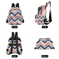 thumbnail image 4 of FORMRS Mini Backpack Purse for Women Travel Daypack Casual Shoulder Bag, White Geometric, 4 of 7