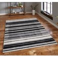 thumbnail image 6 of 7x10Ft Area Rug, Modern Living Room Non Slip Rug with Line Pattern, Washable Rug for Bedroom Dining Room Kitchen Office, Grey, 6 of 7