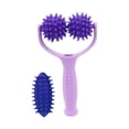 thumbnail image 3 of Rodillo de masaje multifuncional portátil para , práctico masaje manual de mano para espalda, cuerpo completo, piernas, pies y cuello. Púrpura, 3 of 8