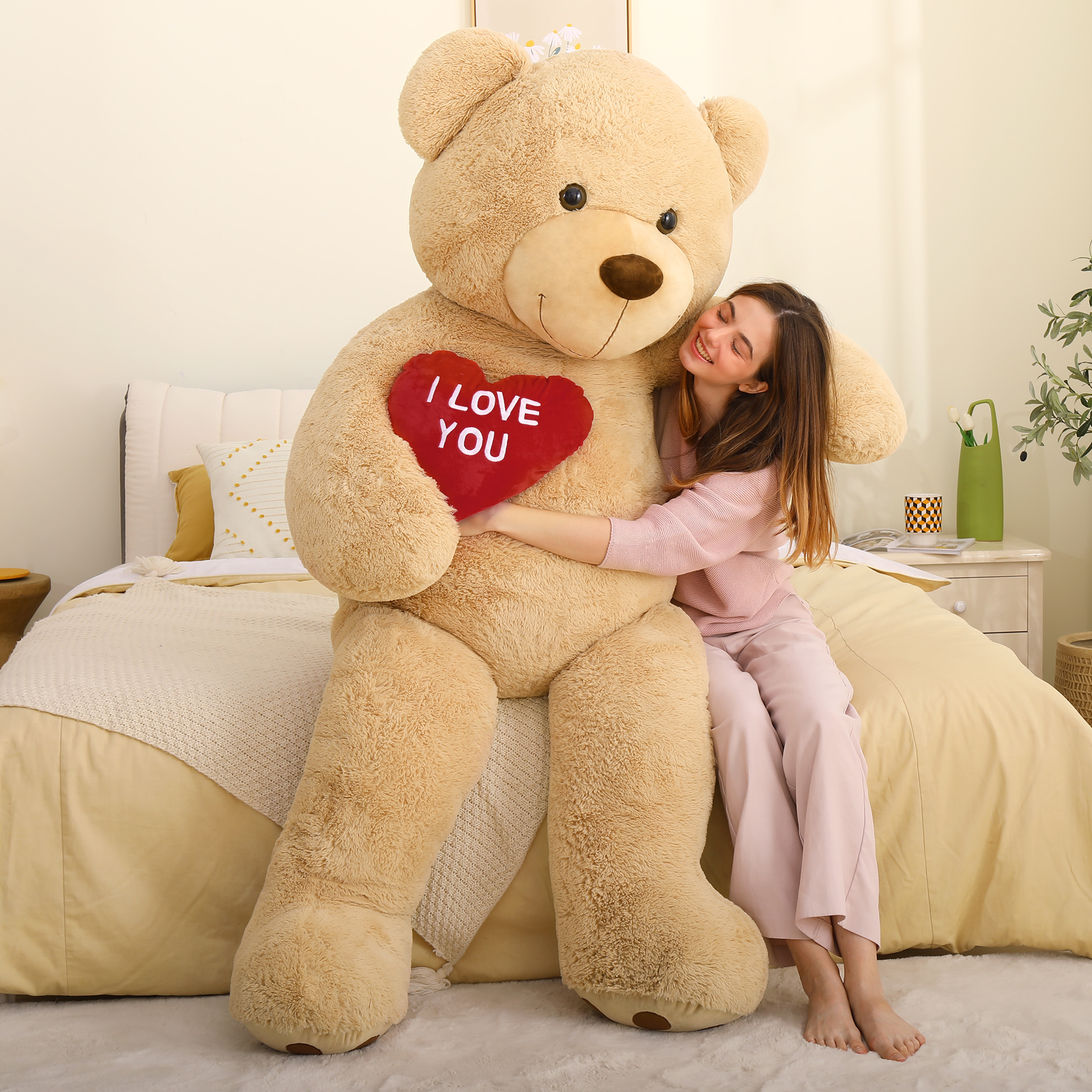 MorisMos 6-Foot Giant Teddy Bear with Heart photo 2