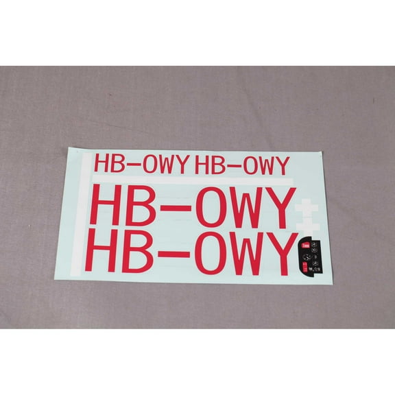 FMS Decal Set J-3 Cub 1400mm V3- FMMRK109 Decals Trim Pilots Scale Accys