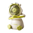 thumbnail image 2 of Cute Dance Waterfowl Mini Desk Fan Rechargeable Individual Fan With Adjustable Wind Speeds For Home Office Bedroom Youth Bedroom Can Jiggle Head, 2 of 6