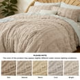 thumbnail image 5 of U by Bedsure Tufted Boho Comforter Set King, Khaki, 3 Pieces Farmhouse Shabby Chic Embroidery Bed Set, Soft Jacquard Comforter for All Seasons, 5 of 6