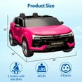 thumbnail image 3 of 24V 2-Seater Ride On Car Toy w/Parent Remote Control, Wireless Music, MP3 Player, Electric Car for Kids, for Ages 3-6 Years Old, 3 of 11