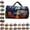 0201# D, variant on Quilted Hippie Travel Bag with Handheld Shoulder Strap - Large Capacity Bohemian Travel Fitness Bag, Suitable for Dance, Yoga, Exercise, Festivals, and Overnight Travel, Art Patch Craft Handbag