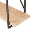 thumbnail image 5 of DecMode 47" x 67" Brown Wood 4-Tier Shelving Unit, 1-Piece, 5 of 14