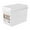White, variant on Bdday Storage Bin Airtight Bread Storage Containers Bread Box Plastic Reusable Loaf Cake Clear Bread Dispenser Fresh Bread Organizer Bin Kitchen Cabinet Storage