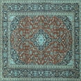 thumbnail image 1 of Ahgly Company Indoor Square Persian Light Blue Traditional Area Rugs, 8' Square, 1 of 4