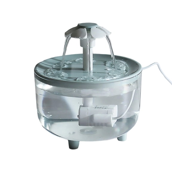 Pet Fountain, Cat Water Fountain no Filter, Automatic Water Fountain Dog Water Dispenser with for Cats, Dogs, Multiple Pets Green