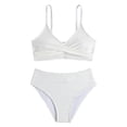 thumbnail image 4 of Ultrave Girls Bikini Swimsuit Spaghetti Strap Criss Cross Tank Top with Cover Up for 13-17Y, 4 of 8