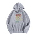 thumbnail image 3 of Sorry Can't Horses Bye Hoodies for Women Fall Winter Long Sleeve Graphic Hooded Sweatshirt with Pockets Pullover Tops, 3 of 6