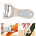 thumbnail image 4 of 2 in 1 Multifunctional Peeler Vegetable Fruit Peeler with Non-slip Comfortable Handle (Random Color), 4 of 8