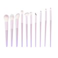thumbnail image 2 of 10 Pcs Makeup Brush Set Soft Eye Shadows Blush Concealers Highlight Brushes Synthetic Makeup Brushes Purple Color, 2 of 4
