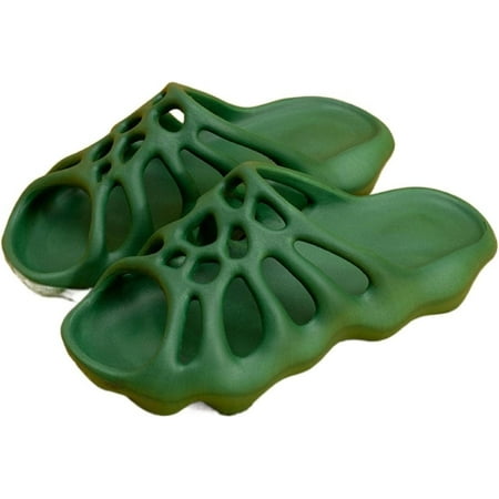 

Fur Slippers Women Summer Cross-Border Hollow Home Thick end Interior Couple Wearing Soft Bottomless Women