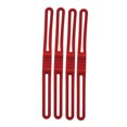 thumbnail image 3 of Wosthever Paquete de 4 correas de bicicleta de silicona para bicicleta, soporte para antorcha de ciclismo, accesorios fijos reutilizables para Ciclismo Rojo, 3 of 6