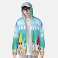 thumbnail image 2 of Balery Hello Summer Gnome 1 Sudadera ligera de manga larga con capucha y protección solar UPF 50+ para hombre y mujer, ideal para pesca y running-X-Large, 2 of 7