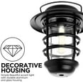 thumbnail image 3 of Home Zone Security Black Outdoor Solar Powered LED Wall Lantern Sconce Light Fixture for Entryway, Post, Porch, & Doorway No Wiring (8 Pack), 3 of 6