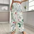 thumbnail image 2 of Christmas Tree Pajamas Leisure Trousers Soft Warm Sleepwear Bottoms Loose Retro Nightwear, 2 of 6
