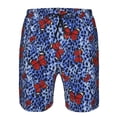 thumbnail image 3 of Pofeuu Abstract Colorful Butterflies Prin Men's Swim Trunks Quick Dry Bathing Suit Swimming Board Shorts Mesh Lining Beach Swimwear-Large, 3 of 6