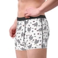 thumbnail image 2 of Sikiie Funny Chicken Print Men's Boxer Briefs, Elastic Waistband Boxer Briefs Leggings-XX-Large, 2 of 5