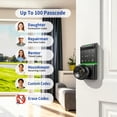 thumbnail image 5 of Door Lock,Blacksmith Smart Door Lock with Handle and 5 Ways Quick Unlock,Fingerprint Door Lock,Electronic Door Lock for Front/InteriorDoor,Black, 5 of 8
