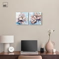 thumbnail image 3 of Blush Pink Whimsy 2 Panel Set Acrylic Print Floral Wall Art by Art Remedy, Ready to Hang, 12 x 12, 3 of 6