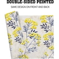 thumbnail image 5 of Yellow Blue Floral Placemats Set of 4 Spring Summer Flower Placemats 12 X 18 Inch Vintage Floral Plant Place Mats Washable Linen Farmhouse Table Mats for Party Kitchen Dining Holiday Indoor Decoration, 5 of 6