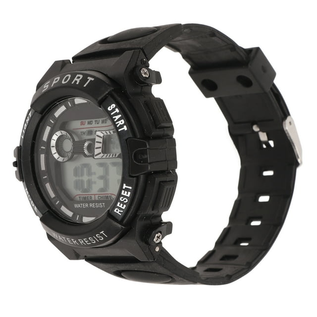 Reloj Electrónico para Hombre Bling Bling WR50M Reloj Deportivo Digital Multifuncional Resistente al Agua Negro