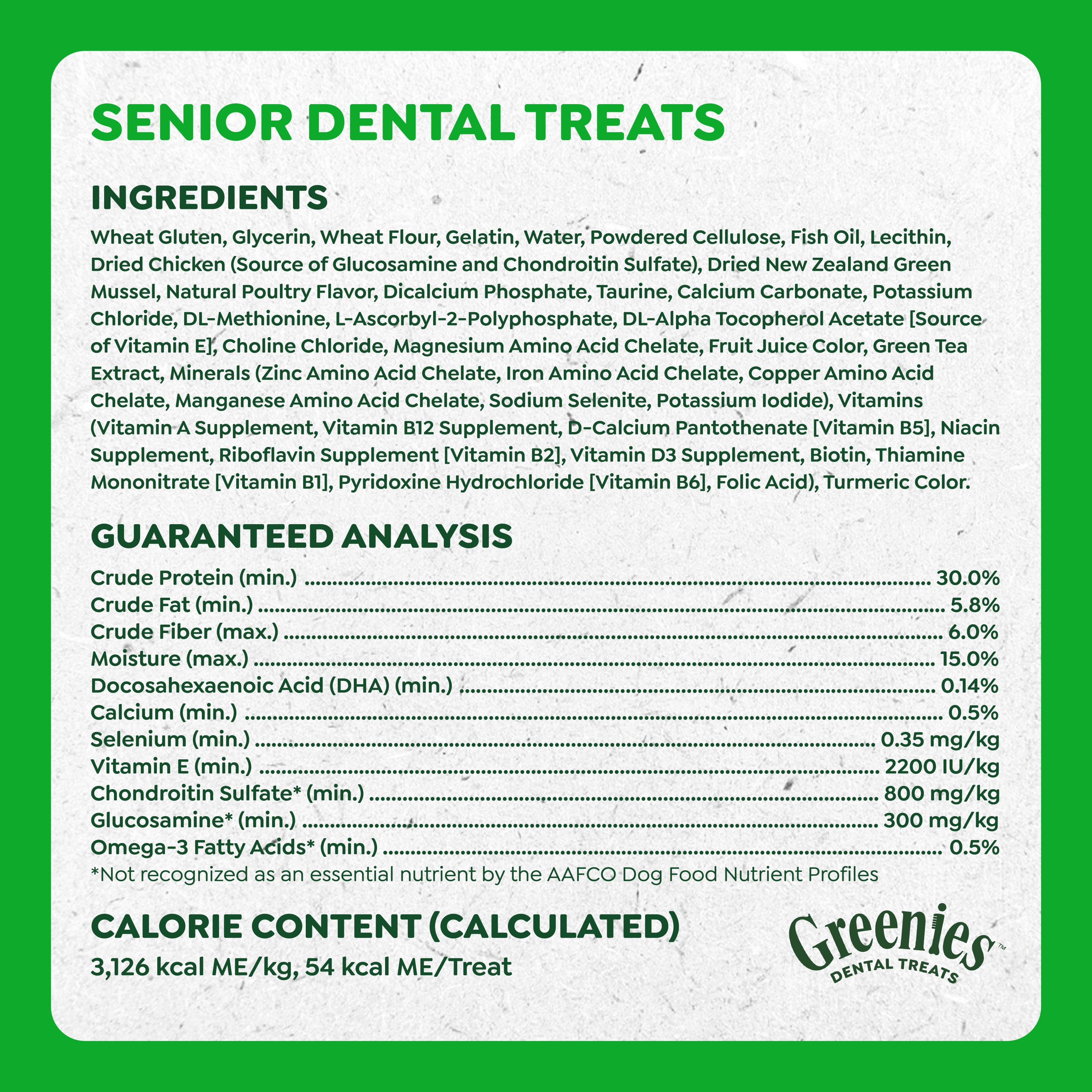 Greenies Aging Care Adult Natural Dental Dog Treats Petite Size, 27 oz Pack (45 Count)
