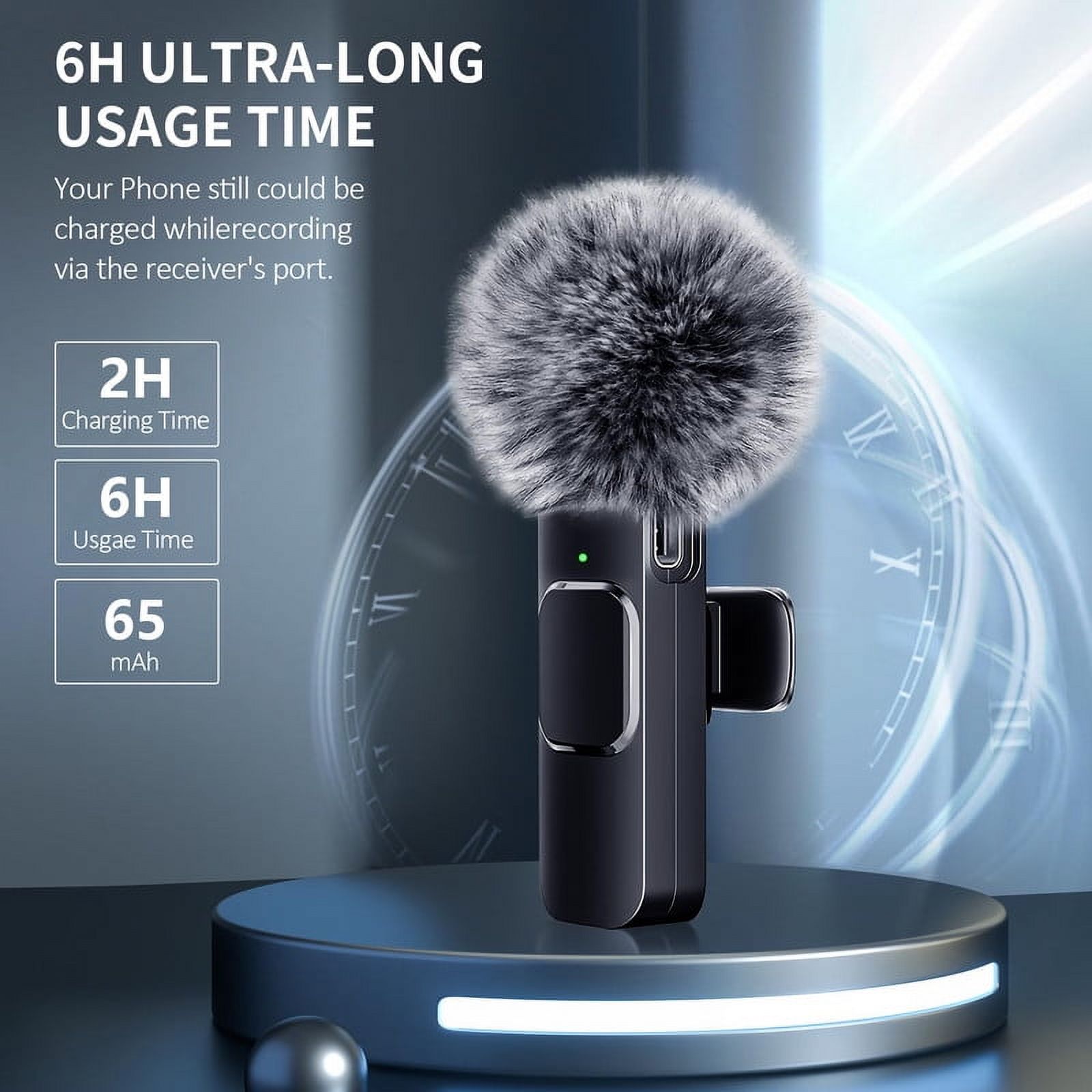 XINNIUT Wireless Lavalier Microphone Bluetooth Lapel Mic photo 3