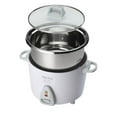 thumbnail image 2 of Aroma Casserole à Riz de Comptoir Antiadhésive Simply Stainless Cuite 6 Tasses, Blanc, 2 of 5