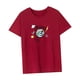 thumbnail image 5 of Camiseta para mujer, ropa de verano, ropa deportiva, camiseta básica para deportes, vacaciones, mujer Rojo, 5 of 7