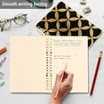 thumbnail image 4 of FORMRS 1-Subject Spiral Notebook 8" x 5" College Ruled 60 Refillable Sheet A5 Hard Cover, 2 Pack, Black Geometric, 4 of 7