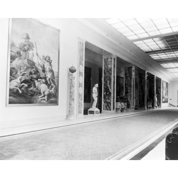 Print: Carinhall, Hermann Goering's Residence, Festhalle, 1940