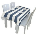 thumbnail image 3 of EREHome Nappe Bleue à Rayures Blanches 60x84 Pouces, 3 of 4