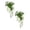 White*Two, variant on 1 Pcs 20" Silk Wisteria Artificial Flowers, Fake Wisteria Floral Hanging Plant Garland, for Home Decor, Party, Floor Vase, Balcony, Wedding Arrangement Decoration
