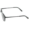 thumbnail image 4 of zeroUV - Retro Horn Rimmed Metal Nose Bridge P3 Round Sunglasses 50mm - 50mm, 4 of 6