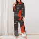 thumbnail image 2 of Balery Christmas Gnomes In Red Hats Conjunto de Pijama con Estampado para Mujer, Conjunto de Dos Piezas con Manga Larga, Ropa de Dormir Suave con Bolsillos, Pijamas Cómodos-Small, 2 of 7