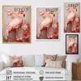 thumbnail image 4 of Designart "Flamingo Paradise Reverie" Animals Flamingo Floater Framed Canvas Art Print, 4 of 5
