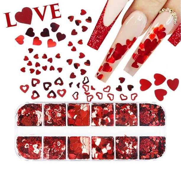 Uñas arte brillo polvo lentejuelas doble capa herramienta de manicura pedrería gemas decoraciones caja de reciclaje almacenamiento contenedor portátil Tan Jianjun unisex