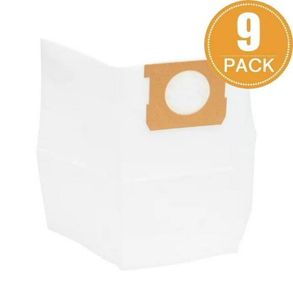 Anbaboys Standard Dust Bag, 9-Pack, VDB35 3701, Fits HART 3 to 5 Gallon Wet/Dry Vacuum Cleaners