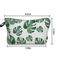 thumbnail image 4 of Makeup Bag Fashion Digital Print Leaf Pattern Cosmetic Pouch Toiletry Bag, 4 of 6