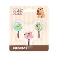 thumbnail image 1 of Percheros Prichos Capybara Plástico y Sticker 3 Piezas, 1 of 4