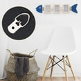 thumbnail image 2 of EXHUMKY 200Pcs Durable Plated Silver D Ring Photo Frame Hooks with Screws for Wall Hanging Pictures, 2 of 8