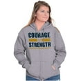 thumbnail image 4 of United States Navy Courage Strength Unisex Plus Size Zip Hoodie Brisco Brands 2X, 4 of 5